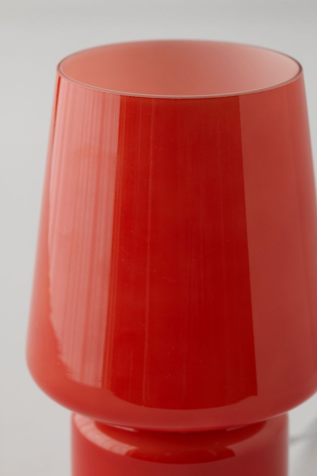Red Little Glass Table Lamp #4