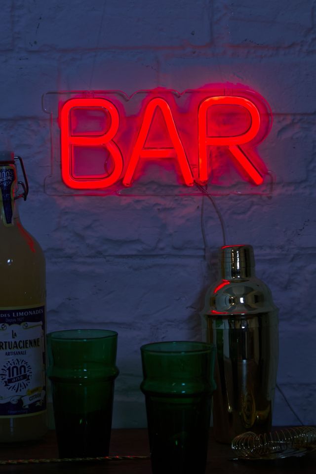 Neon led on sale bar signs