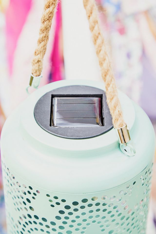 Moroccan Green Solar Lantern #1