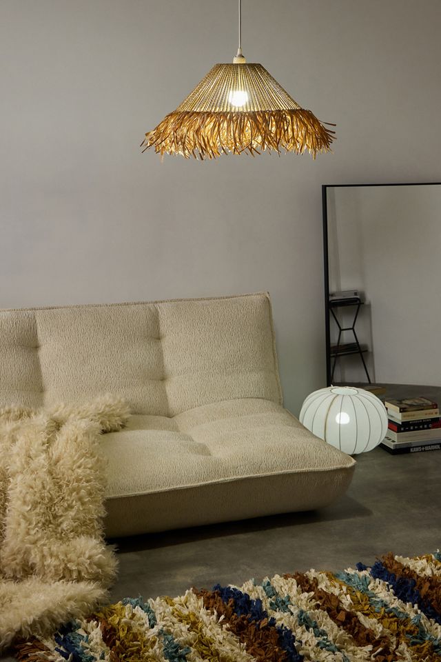 Woven Raffia Lampshade #1
