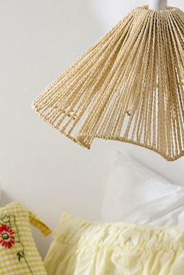 Scalloped Natural Lampshade