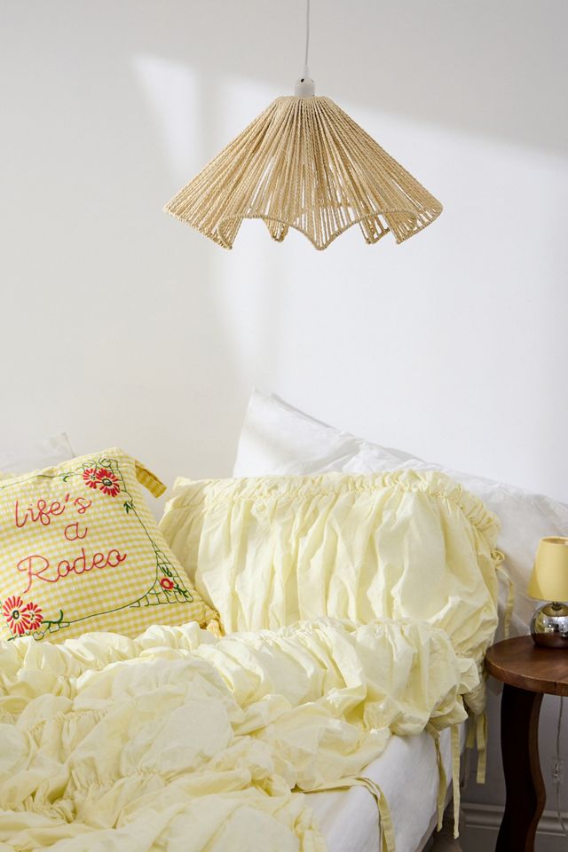 Scalloped Natural Lampshade #2