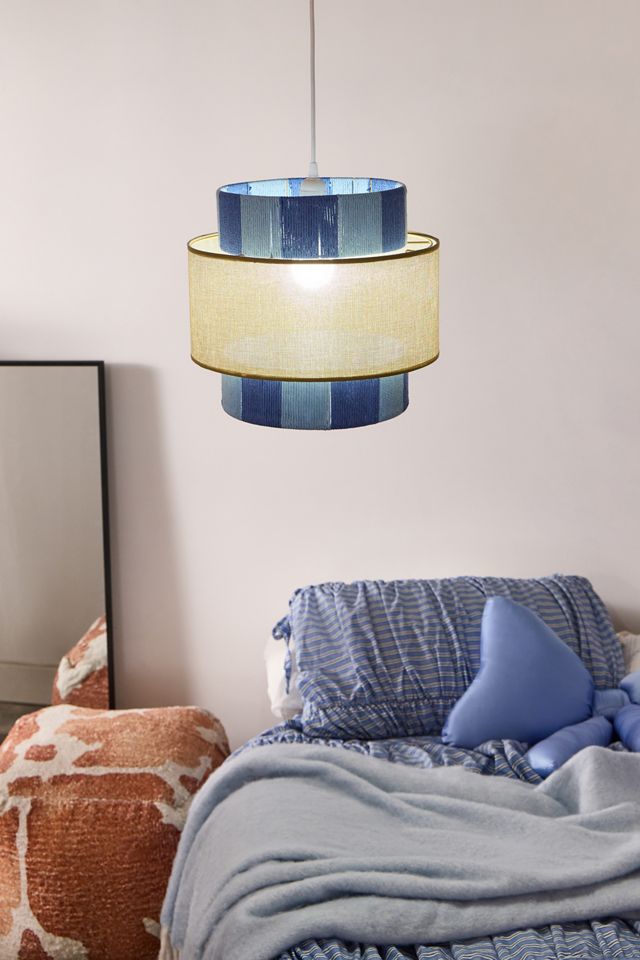 Striped String Lamp Shade #1