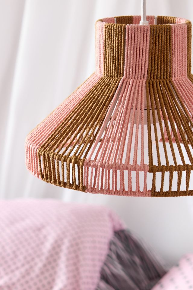 Striped String Lamp Shade #2