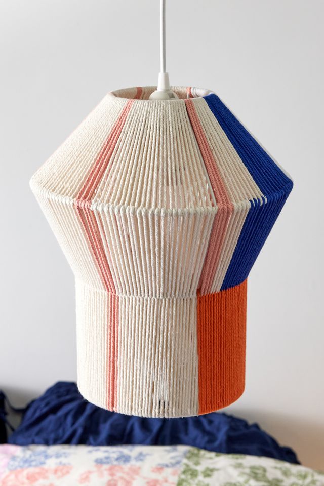 Colour-Block String Lamp Shade #2