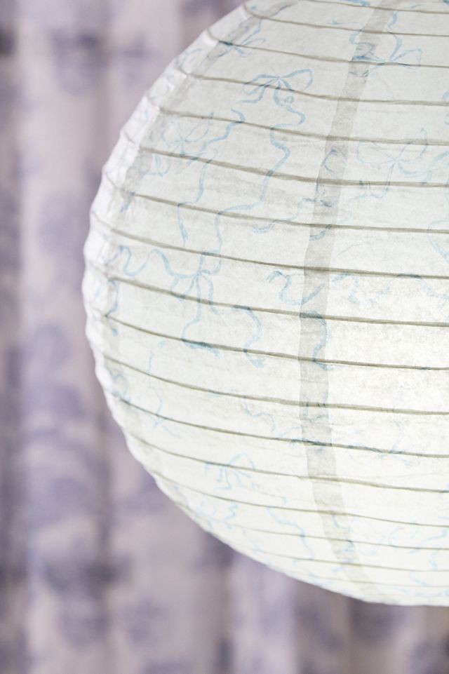 Lacey Bows Paper Lamp Shade #2