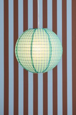 Blau Gestreifte Papier Lampenschirm