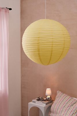 Gelber Jumbo-Lampenschirm aus Papier