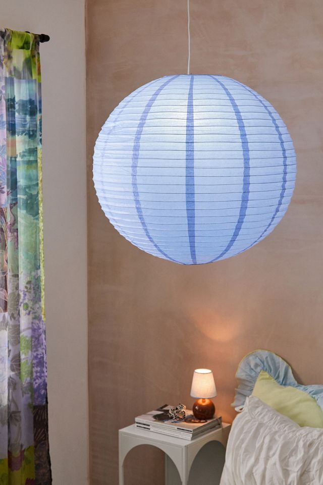 Blue Jumbo Paper Lamp Shade #1