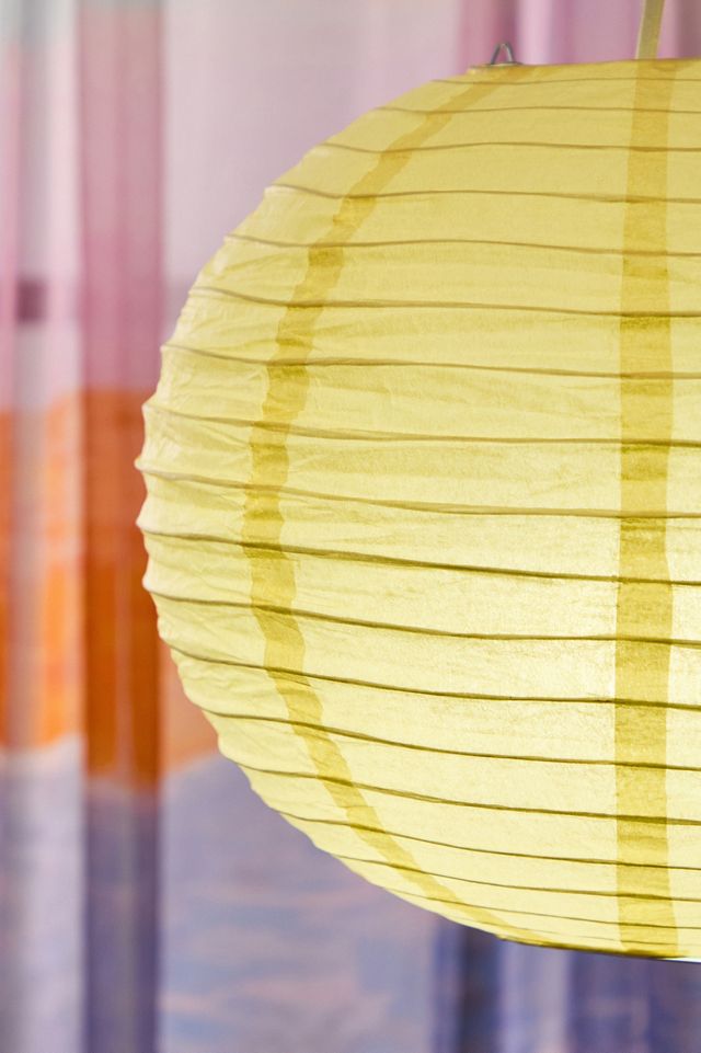 Yellow Paper Lamp Shade #2