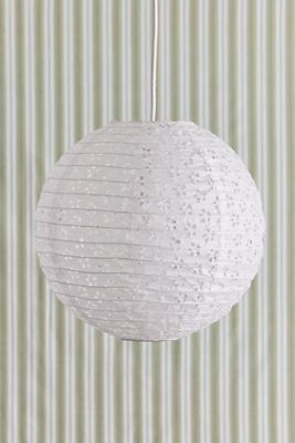 White Broderie Anglaise Paper Lamp Shade