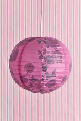 Pantalla de Lámpara de Papel Rosa