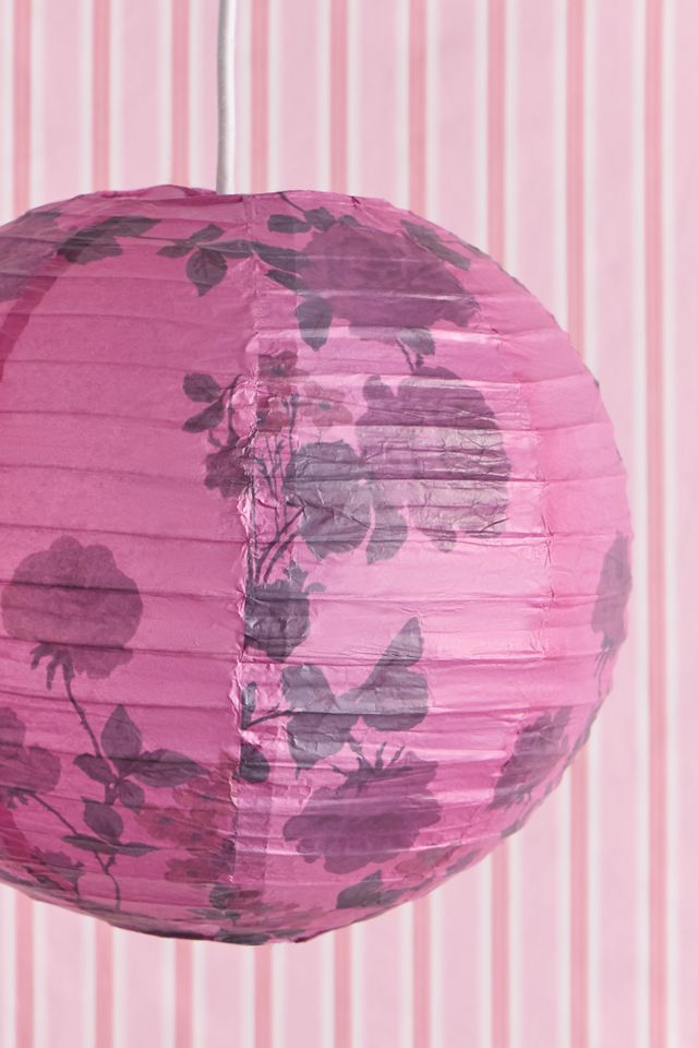 Pink Rose Paper Lamp Shade #2