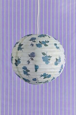 Blauer Rosen Papier Lampenschirm