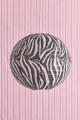 Zebra Print Paper Lamp Shade