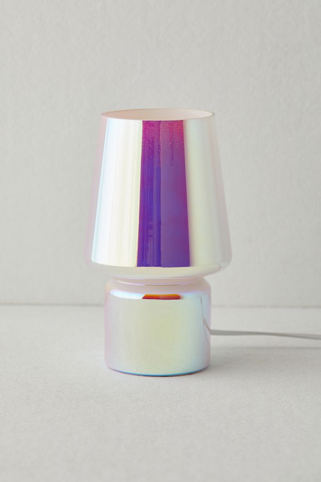 Irisierendes kleines Glas-Tischlämpchen #3