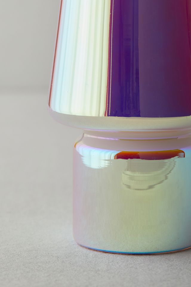 Irisierendes kleines Glas-Tischlämpchen #4