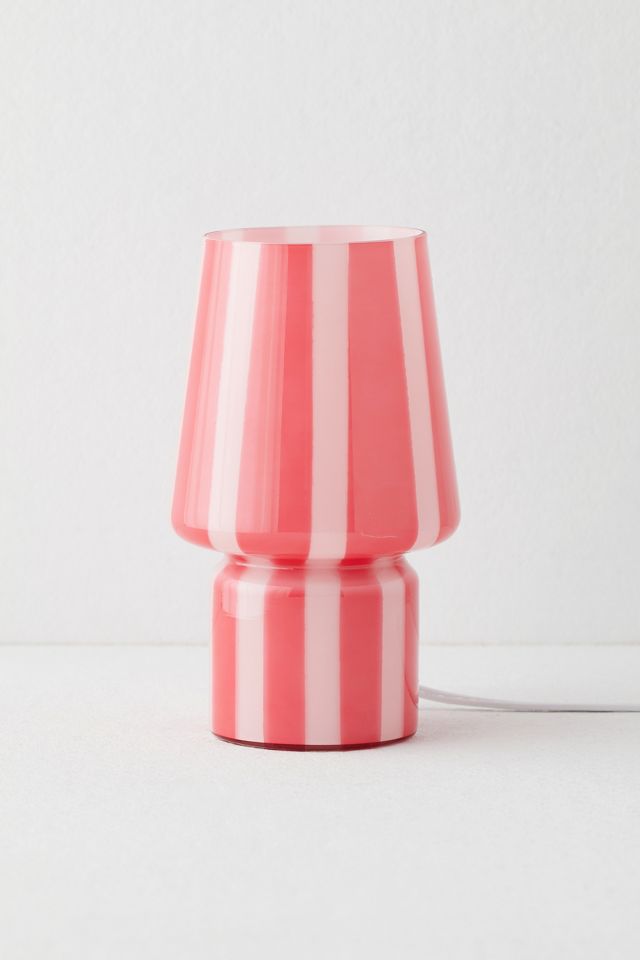 Lampe de Table en Verre Petit à Rayures #2