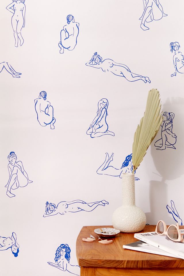 Bathing Beauties Removable Wallpaper | Urban Outfitters UK