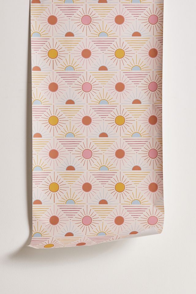 Fondo de pantalla extraíble Pink Geo Sun #1