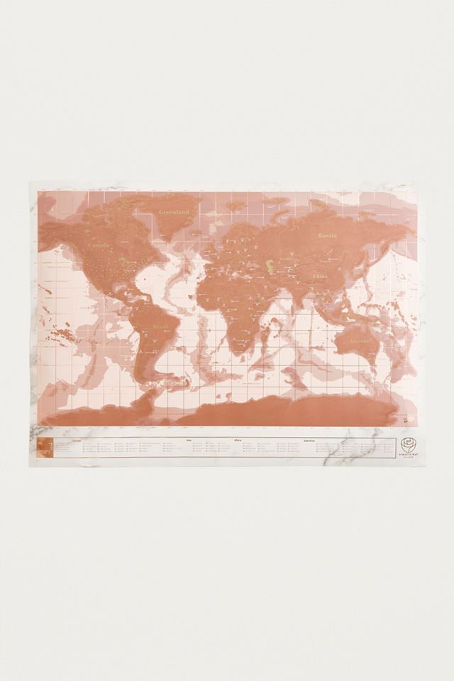 Carte à gratter doré rose #1