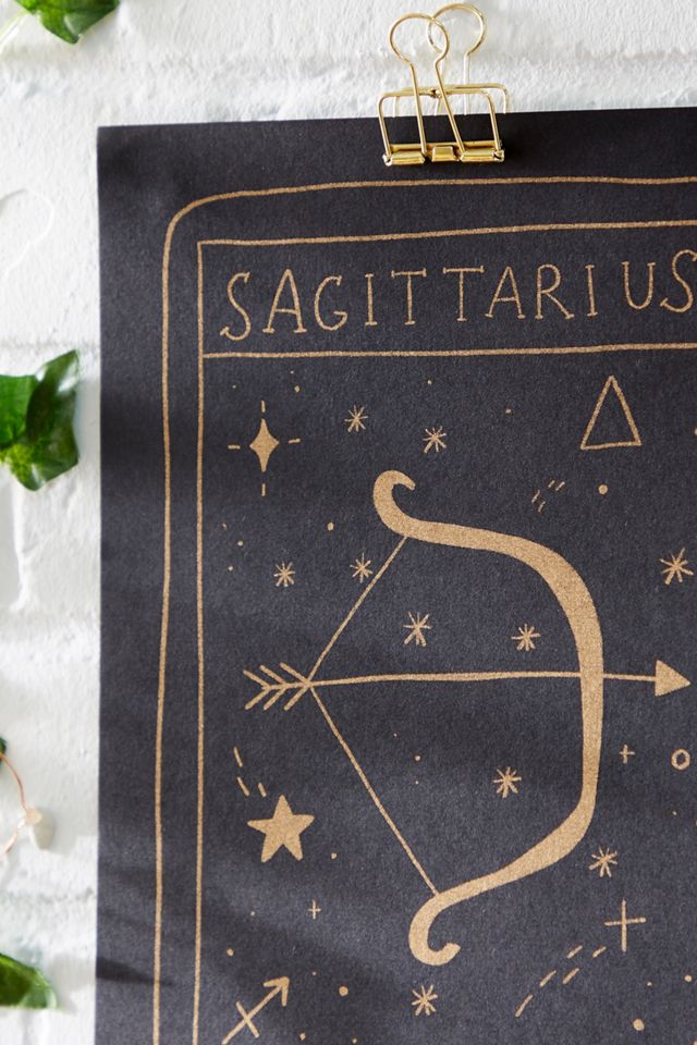 Sternzeichen-Print „Sagittarius‟ im Tarot-Design #1