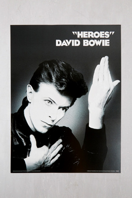 David Bowie Heroes A3 Poster | Urban Outfitters UK