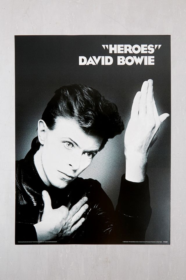 David Bowie Heroes A3 Poster | Urban Outfitters UK
