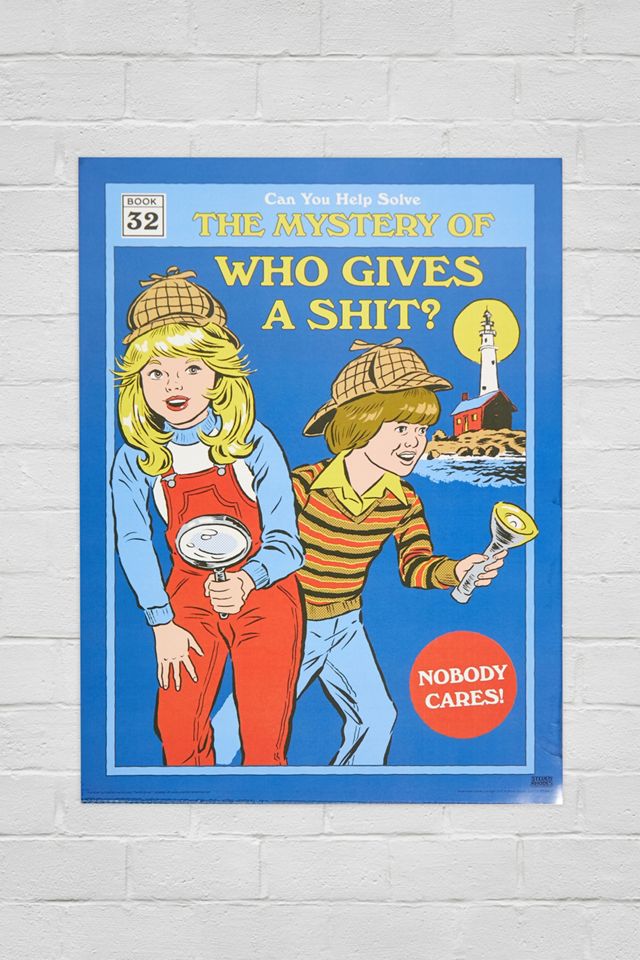 Steven Rhodes Who Gives A... Poster | Urban Outfitters UK