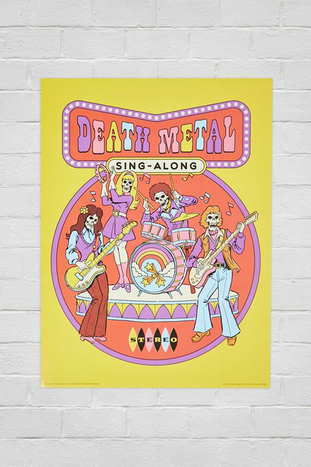 Steven Rhodes Death Metal Sing-A-Long Poster #1