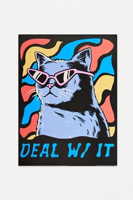 Popcorn Punk Deal With It Impression Murale 30x40
