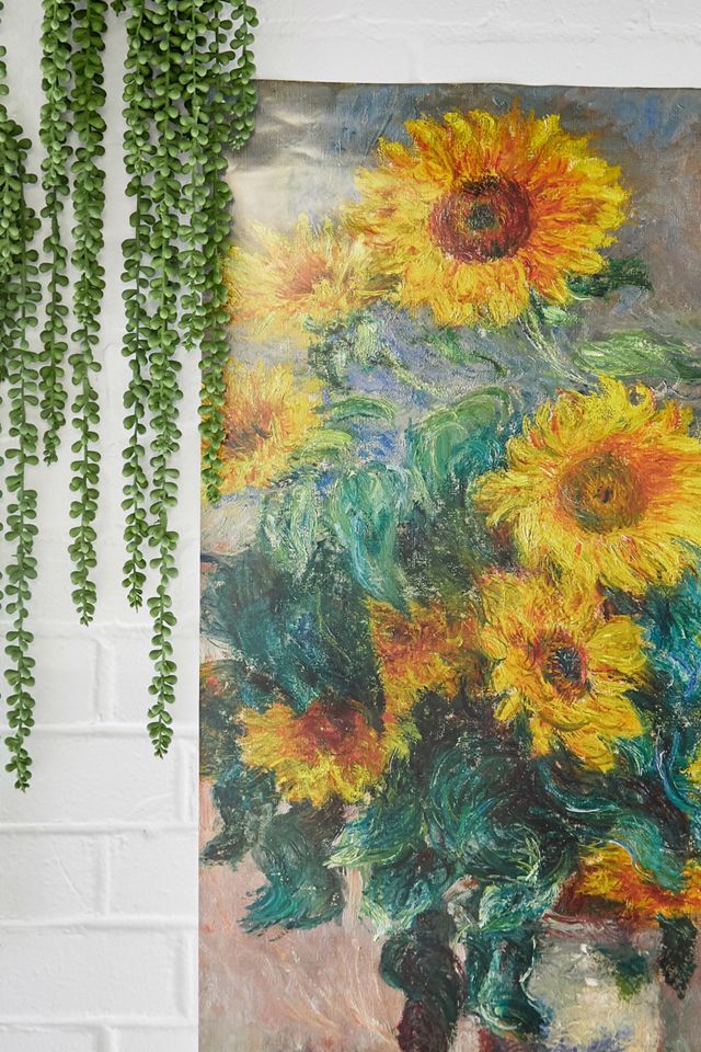 Grande affiche Bouquet de tournesols par Monet #1