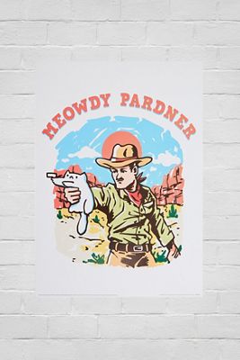 Impresión de Arte de Pared Meowdy Pardner 30x40cm