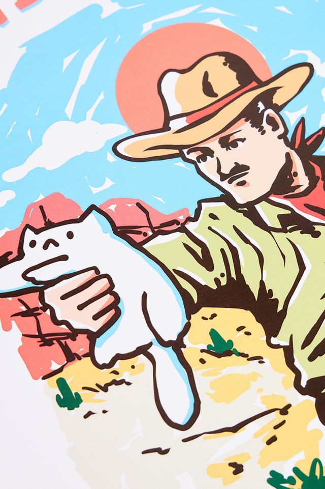 Stampa Artistica da Parete Meowdy Pardner 30x40cm #1