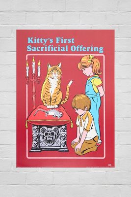 Stephen Rhodes Kittys First Offering 30x40cm Wall Art Print
