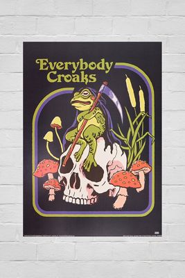 Stampa Artistica da Parete Stephen Rhodes Everybody Croaks 30x40cm