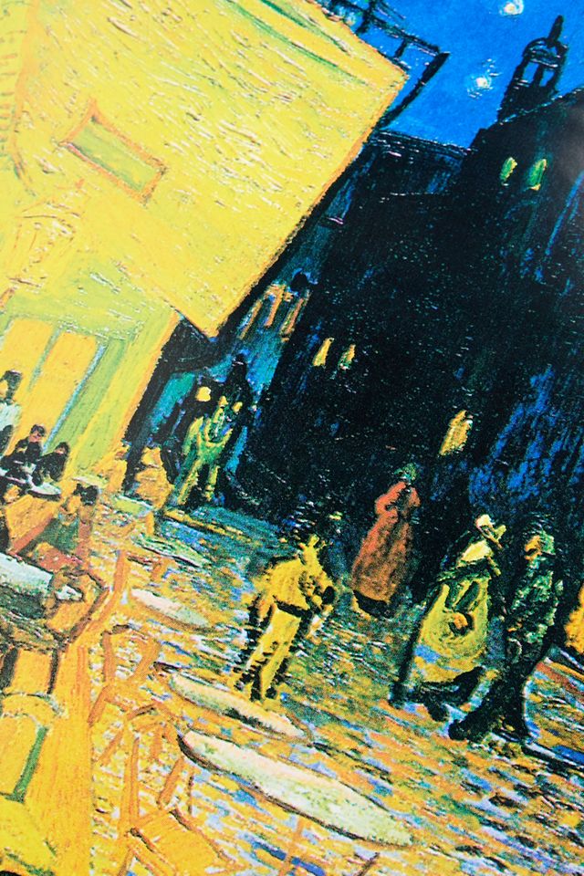 Stampa Artistica da Parete Terrazza del Caffè di Notte di Van Gogh 60x91cm #1
