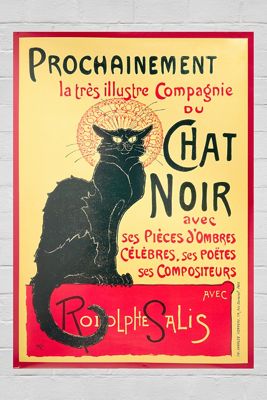 Stampa Artistica da Parete Chat Noir 60x91cm