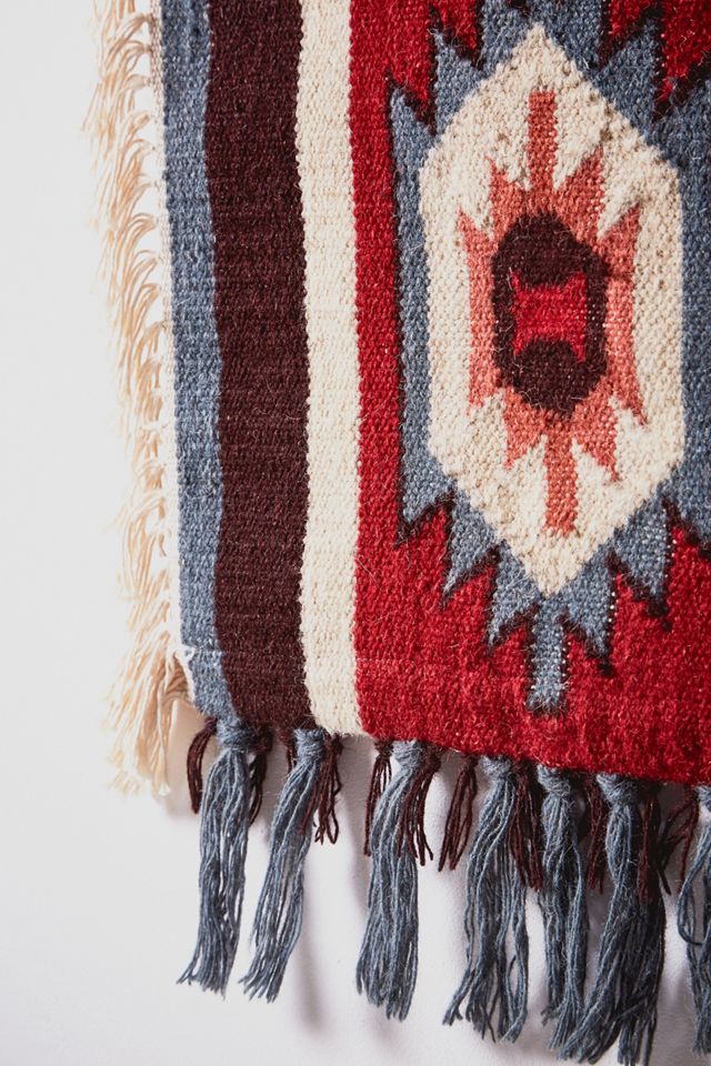 Hexagonal Geo Pattern Woven Wall Hanging #1