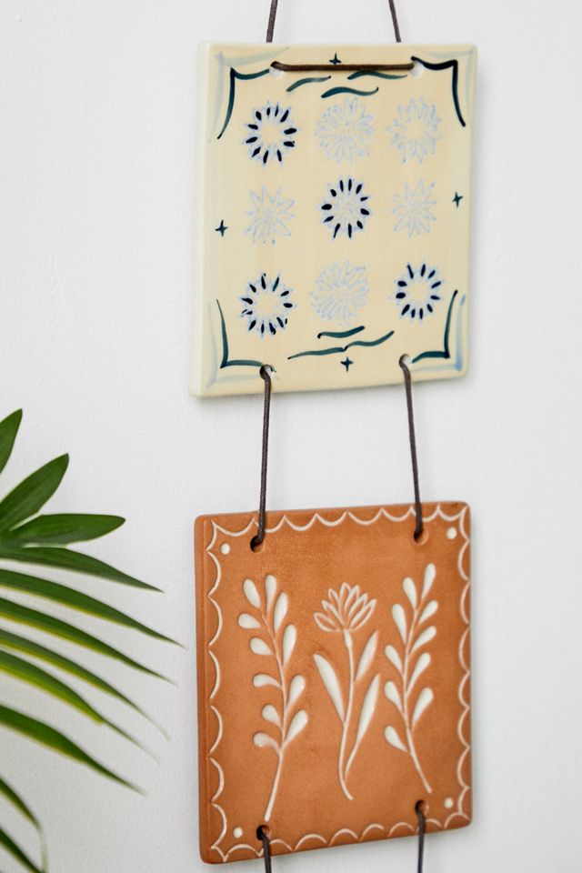 Tiered Ceramic Tile Wall Hanging #1