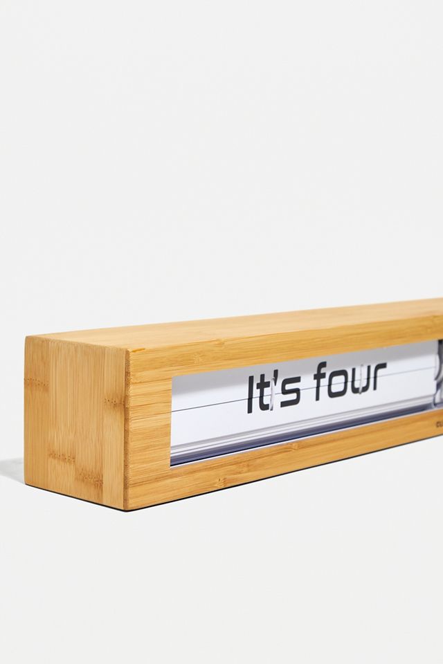Cloudnola Texttime Bamboo Flip Clock  #2