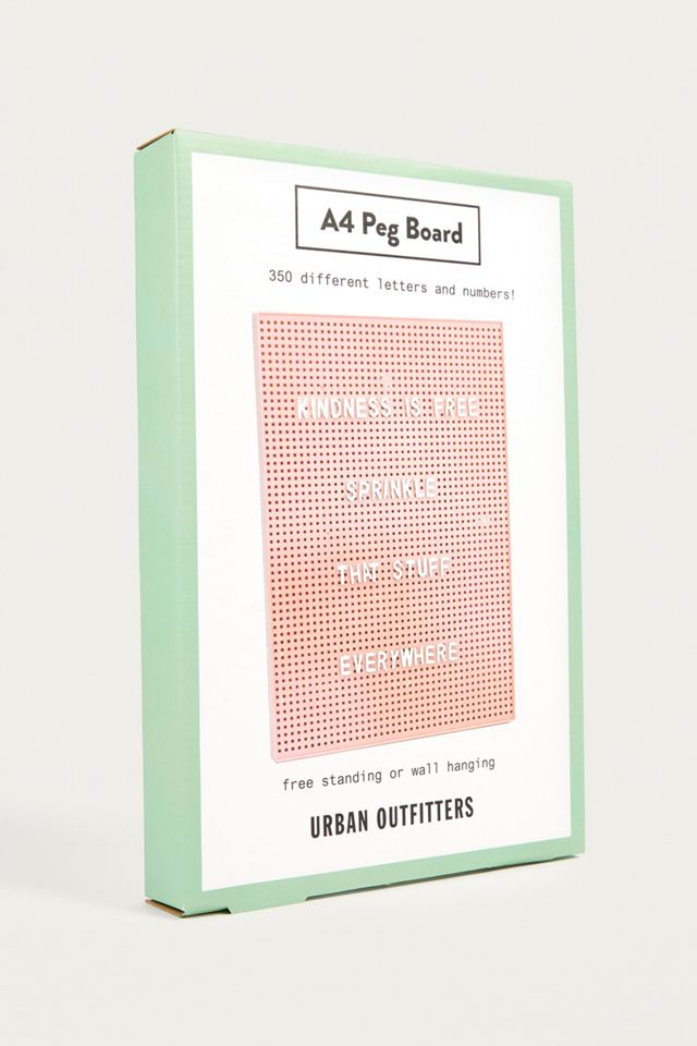 Pink Letter Peg Board #1