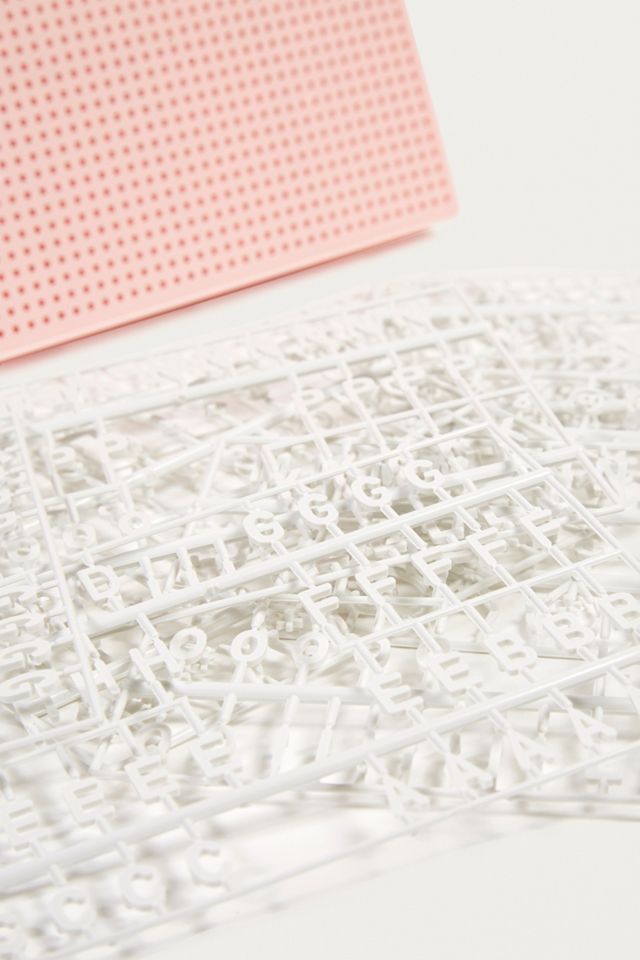Pink Letter Peg Board #4