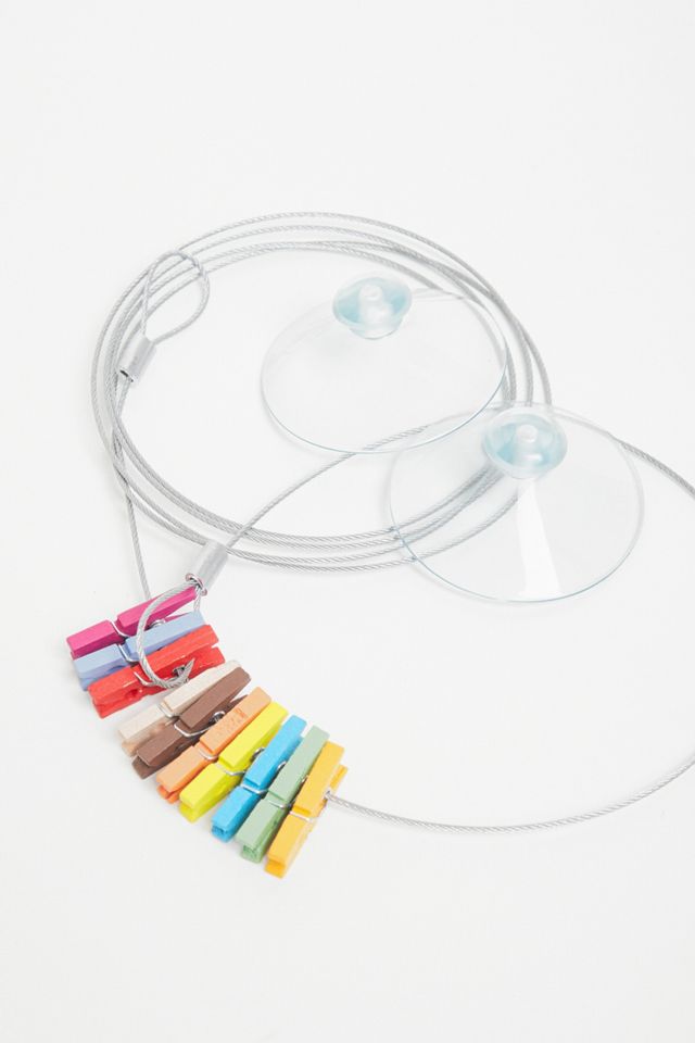 Kikkerland Mini Clothespin Photo Holder Wire #1