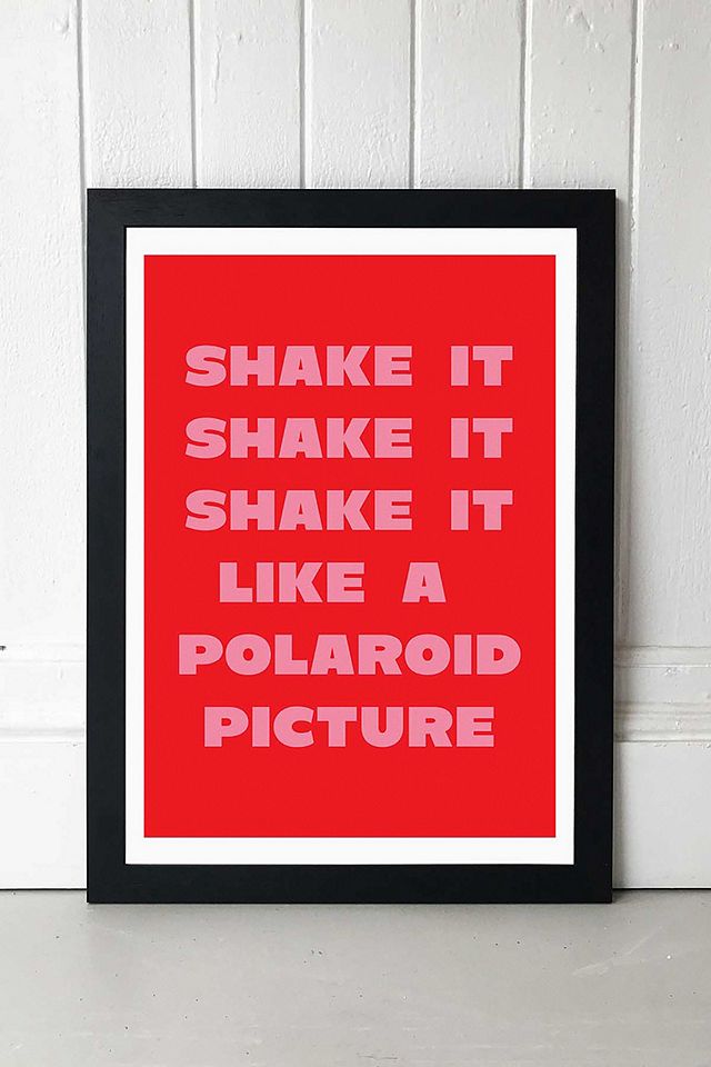 farmacéutico Inferior Rareza Mood Shake It Like A Polaroid Picture Wall Art Print | Urban Outfitters UK