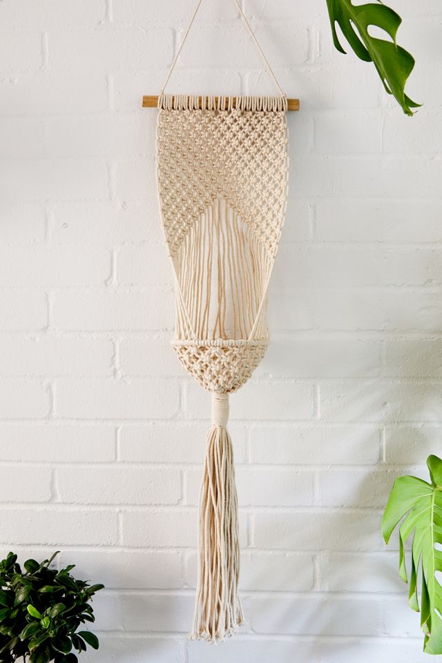 Braid Back Hanging Planter #1