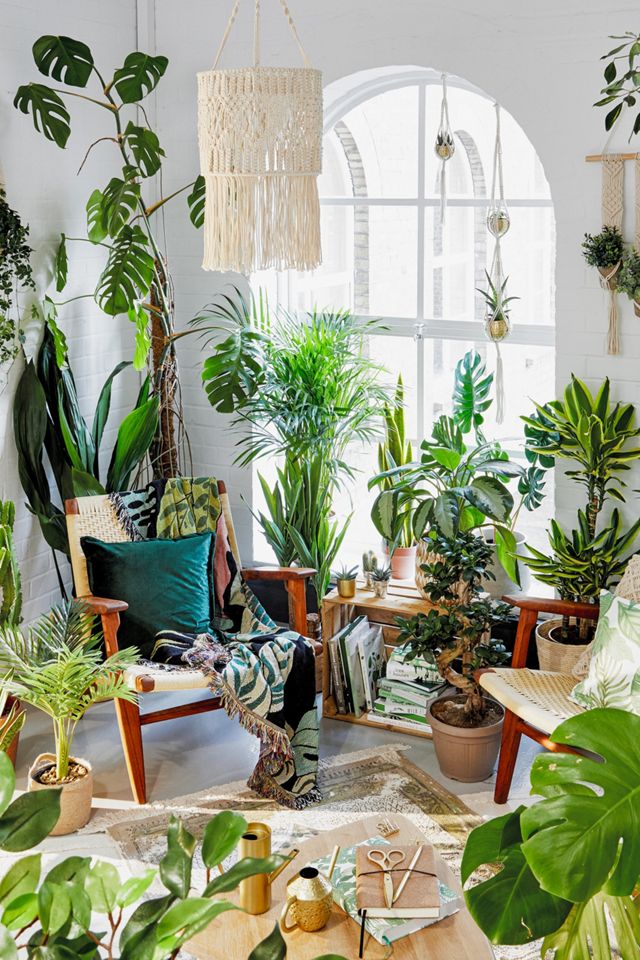 Braid Back Hanging Planter #3