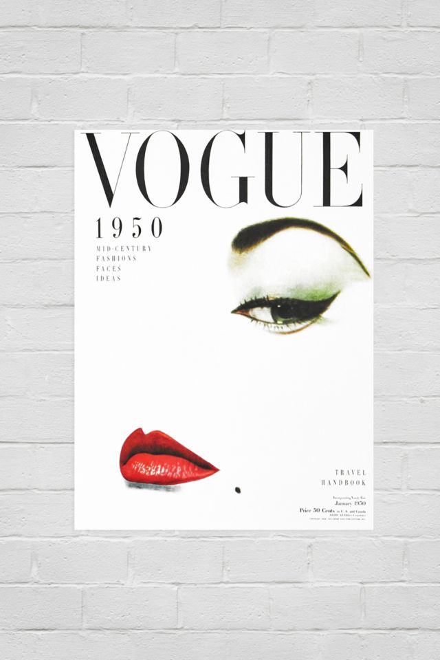 Vogue Face Cover Wall Art Print | Urban Outfitters UK