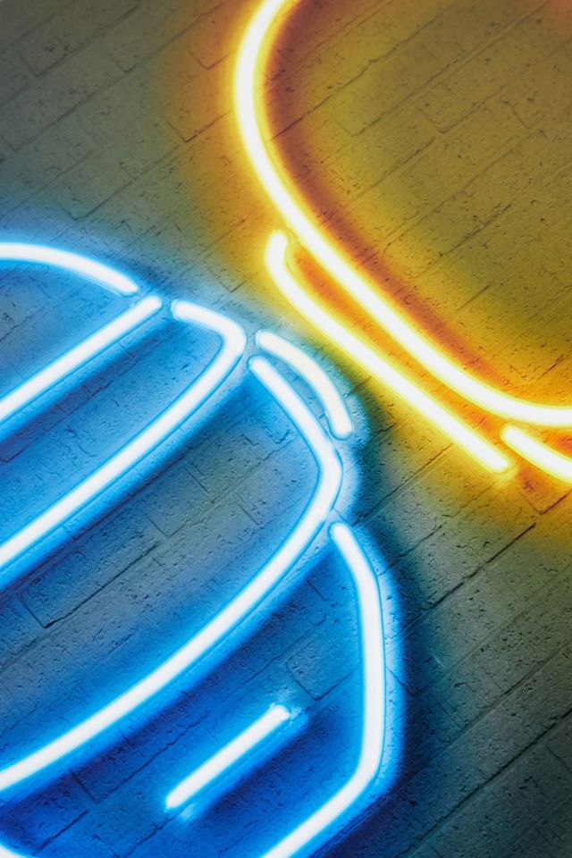 Kunstposter „Daft Punk“ in Neonfarben #1