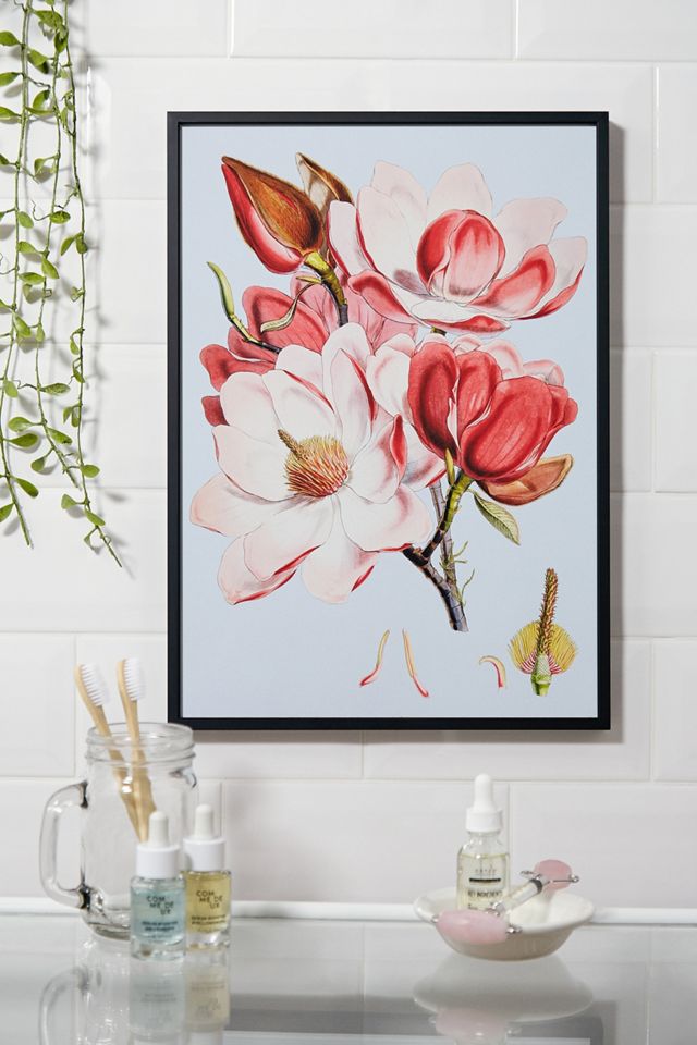 Pink Orchid Wall Art Print Urban Outfitters UK
